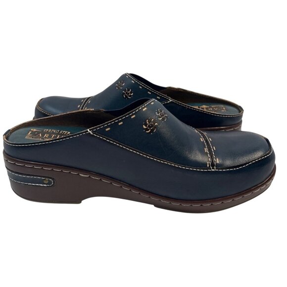 L'Artiste by Spring Step Women's Chino Clog Navy Size 42 - Picture 7 of 11